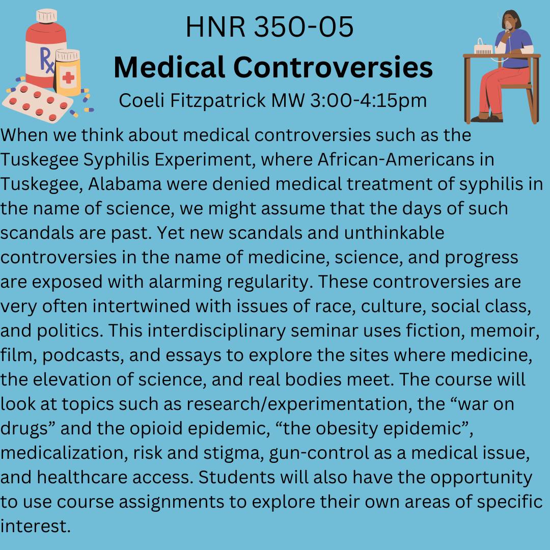 course description HNR 350-05